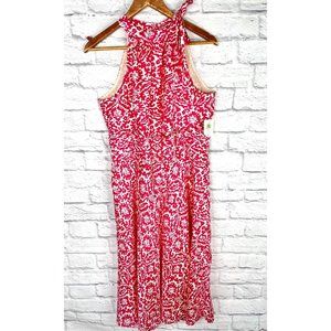 LILLY PULITZER Women's Pink Printed Silk "Tracey" Dress NWT Size 12